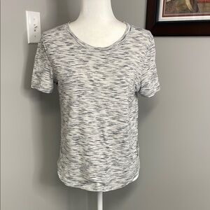 Lululemon athletica gray white marled short sleeve tshirt Swiftly tech Size S